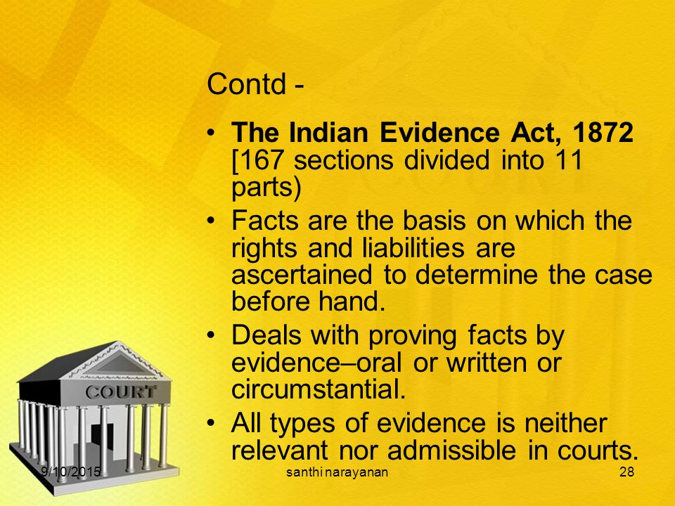 Difference between ‘Relevancy’ and ‘Admissibility’ under the Indian Evidence Act